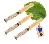 HOFMEISTER® Lot de 3 coupe-pommes, 16 cm, idéal pour les pommes, les poires et les fruits à pépins - Partie en métal en acier inoxydable - Dénoyauteur de pomme pratique avec poignée en bois de hêtre -