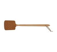HOFMEISTER Lot de 5 tapettes à mouches, en bois de hêtre et cuir, 47,5 cm, en provenance d'Europe, raquette pratique contre les insectes, tapette avec cordon en cuir à suspendre, patchs à mouches et