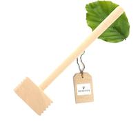 HOFMEISTER® Marteau à viande en bois naturel, 28 cm, sans plastique, produit en UE, aplatisseur stable pour escalopes et viandes, marteleur de viande massif