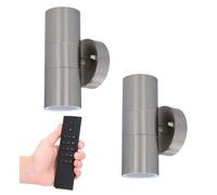 HOFTRONIC - Applique murale LED 8W 2700K GU10 IP44 dimmable lot de 2