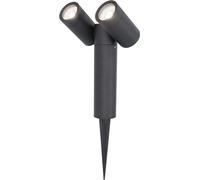 HOFTRONIC - Double Spot à piquet LED 8W 690lm 6500K IP65 Noir