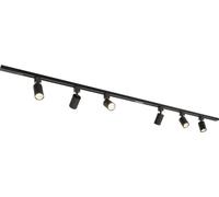 HOFTRONIC - Kit système de rails droit 2 x 1 m 6 spots 2700K GU10 IP20