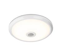 HOFTRONIC - LED Plafonnier - Détecteur de Mouvement et Interrupteur Crépusculaire - 360º 1-6 meter - 12W 1000lm - 4000K neutre blanc - lampe à détecteur - IP20 Interieur