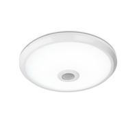HOFTRONIC - LED Plafonnier - Détecteur de Mouvement et Interrupteur Crépusculaire - 360º 1-6 meter - 12W 1000lm - 6400K Blanc Froid - lampe à détecteur - IP20 Interieur