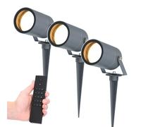 HOFTRONIC - Lot de 3 Spots à piquet extérieur LED 4W 345lm 2700K anthracite IP65