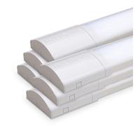 HOFTRONIC - Lot de 6 Réglette LED 150 cm 50W Tube intégré 6500K Blanc chaud 7000lm Super lumineux 30000h Lampe LED longue portée 1500x74x25mm (LxlxH) Lampe de cave éclairage de garage - IP20