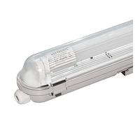 HOFTRONIC - Réglette LED 120cm - 18W 1980 Lumen (110lm/W) - IP65 extérieur étanche - 3000K blanc chaud - 30.000h Lampe - Avec tube fluorescent LED - Lampe de cave éclairage de garage - Connectable