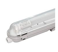 HOFTRONIC - Réglette LED 120cm - 18W 1980 Lumen (110lm/W) - IP65 extérieur étanche - 4000K neutre blanc - 30.000h - Avec tube fluorescent LED - Lampe de cave éclairage de garage - Connectable