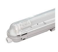 HOFTRONIC - Réglette LED 120cm - 18W 1980 Lumen (110lm/W) - IP65 extérieur étanche - 6000K lumière du jour - 30.000h - Avec tube fluorescent LED - Lampe de cave éclairage de garage - Connectable