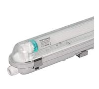 HOFTRONIC - Réglette LED 120cm - 18W 2520 Lumen (140lm/W) - IP65 extérieur étanche - 6000K lumière du jour - 50.000h - Avec tube fluorescent LED - Lampe de cave éclairage de garage - Connectable