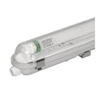 HOFTRONIC - Réglette LED 120cm - 18W 2880 Lumen (160lm/W) - IP65 extérieur étanche - 3000K blanc chaud - 50.000h Lampe - Avec tube fluorescent LED - Lampe de cave éclairage de garage - Connectable