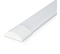 HOFTRONIC - Réglette LED 120cm - 30W 4200 Lumen (160 lm/W) High Lumen - 6400K Blanc Froid - 30.000h - Lampe Fluorescente LED 1200x74x25mm (LxBxH) Lampe de cave éclairage de garage - IP20 intérieur