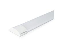 HOFTRONIC - Réglette LED 150 cm 50W Lampe à tube intégré 4000K neutre blanc 6000lm super lumineux 30000h Lampe LED à champ long 1500x74x25mm (LxlxH) Plafonniers éclairage de garage