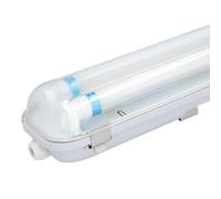 HOFTRONIC - Réglette LED 150cm - 50W 7000 Lumen (140lm/W) - IP65 extérieur étanche - 4000K neutre blanc - 50.000h - Avec tube fluorescent LED - Lampe de cave éclairage de garage - Connectable
