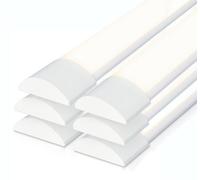 HOFTRONIC - Réglette LED 60 cm 20W 2400 lm 4000K IP20 Blanc neutre Lot 6