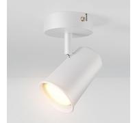 HOFTRONIC Riga - Plafonnier LED - Pivotant et Orientable - Dimmable - GU10 4W 345lm 2700K Blanc Chaud - Blanc - Pour Salon, Chambre, Cuisine - Spot Mural et Spot Plafond (L 90 mm)