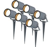 HOFTRONIC - Spot à piquer LED GU10 4W 345lm 4000K Anthracite IP65 Dimmable
