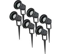 HOFTRONIC - Spot à piquet extérieur LED 4W 345lm 6500K IP65 Noir