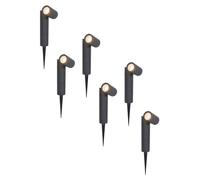HOFTRONIC - Spot à piquet jardin 4W 345lm 4000K IP65 Noir Dimmable