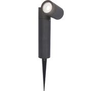 HOFTRONIC - Spot à piquet jardin 4W 345lm 6500K IP65 Noir Dimmable Inclinable