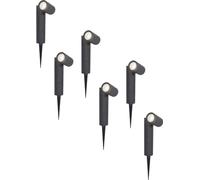 HOFTRONIC - Spot à piquet LED 4W 345lm 6500K IP65 Noir Dimmable