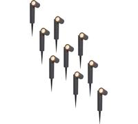 HOFTRONIC - Spot à piquet LED jardin 4W 345lm 2700K IP65 Noir Dimmable