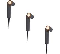 HOFTRONIC - Spot à piquet LED jardin 4W 345lm 2700K IP65 Noir Dimmable