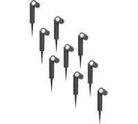 HOFTRONIC - Spot à piquet LED Pinero 4W 345lm 6500K IP65 Noir Dimmable