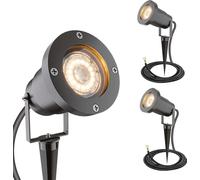 HOFTRONIC - Spot à piquet LED XL 3x 20W IP65 Aluminium Noir GU10
