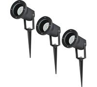 HOFTRONIC - Spot de jardin à piquet 4W 345lm 4000K IP44 Noir Dimmable