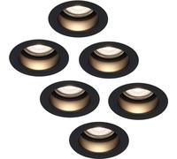 HOFTRONIC - Spot LED encastrable plat 6W 570 lumen 4000K IP65 Noir