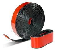 HOFUDON Bande de Remplacement Auto-agrippante (côté crochets) pour Moustiquaire Porte Fenêtre, Amovible sans Laisser de Résidus, Largeurs 4 cm et 2 cm, Longueurs 120 cm et 510 cm, Noir