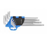 Högert Technik ompatible avec Tamper-Torx, Longue, Set de Tournevis Torx, Cle Torx, Ensemble Torx, Jeu de Clés Torx Résistant à la Déformation et à l'Usure - 9 Pièces