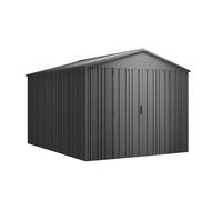 Hoggar - Abri de Jardin métal Pioneer Y90 - Structure autoportante - Portes renforcées - Serrure avec clé Incluse - Piliers en V - Plafond Robuste - Cabane extérieur 262x303x213cm - 7,94m2