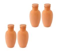 hogtnd Lot de 4 pics d'arrosage automatiques en argile pour pots d'intérieur et d'extérieur - Fournit un courant uniforme - 10 à 14 jours - Kit d'irrigation de jardin