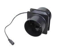 hogtnd Ventilateur extracteur d'air 8 cm 12 V - Silencieux - Canal en ligne - Ventilateur d'air hydroponique - Ventilateur extracteur d'air pour maison, salle de bain, salle de croissance, ventilation