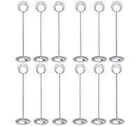 HOHIYA Porte Numéro de Table 30,5 cm 12 Pièces Supports Numérotés pour Mariage Noël Banquets Fêtes Décoration de Table en Métal Élégant and Réutilisable