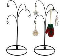 HOHIYA Présentoir de décoration de Noël Crochet de suspension pour chien chat Boule en verre noir