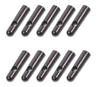 Hohopeti 10 Pièces Embout Parapluie en Métal Noir pour Réparation, Perles de Queue Solide et Élégantes, Accessoires Pratiques pour Parapluie Pliant