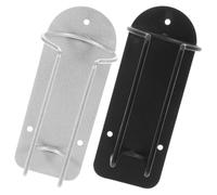 Hohopeti 1ensemble Rangement Murale Électrique pour Rasoir à Cheveux et Coupe-cheveux Support Acier Inoxydable pour Salle de Bains ou Salon de Coiffure Noir Argent