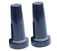 Hohopeti 2 Pièces Embouts pour Parapluie Long Manche en Plastique Noir, Résistants la Pression, Faciles à Installer, Protection Solide pour Parapluie Pluie et Parasol