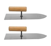 Hohopeti 2 Pièces Spatule de Lissage pour Cloisons Sèches Outil Portable Acier et Bois Truelle de Plâtrier Légère pour Plaques de Plâtre et Enduit Prise Main Confortable