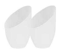 Hohopeti Abat-Jour De Lampe De Table 2Pcs Blanc Plastique 13.00X8.50X8.50Cm Pour Maison Et Hôtel Protection Des Yeux Installation Facile Décoration Intérieure