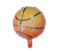 Hohopeti Ballons en Aluminium 18 Pouces Forme Ballon de Basket Lot de 12 Réutilisables Élégants et Créatifs pour Décoration de Fête pour Anniversaire ou Festival