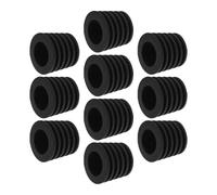 Hohopeti Bouchons de Bouteille Lot de 10 Préserve le Vin et Empêche Fuites en Silicone Noir pour Vin Adaptés pour Maison et Clubs