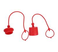 Hohopeti Capuchon Anti-poussière Hydraulique Rouge en Pvc pour Raccord Rapide 1-1/4 Pouce, Résistant au Vieillissement, pour Applications Hydrauliques