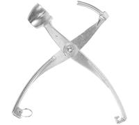Hohopeti Dénoyauteur Portable et Compact de Cerises Professionnel en Métal Argenté Outil pour Enlever Facilement les Noyaux de Dattes Rouges et Olives Cuisine