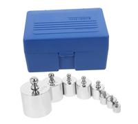 Hohopeti Jeu de Poids D’étalonnage 1000g M2 en Acier Plaqué Chrome avec Pince pour Balance Numérique, Calibrage Précis Cuisine, Laboratoire et Pesage Industriel