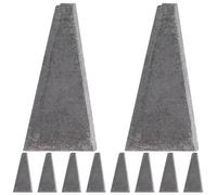 Hohopeti Lot de 10 Coins de Fixation de Hache en Acier au Carbone, pour Manche de Hache, Réparation Diy, Installation Facile, Usage Professionnel