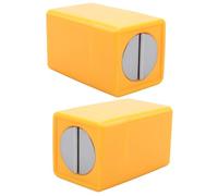Hohopeti Lot de 2 Boîtes de Rangement Sécurisées pour Lames Usagées Conteneurs Portables en Matériau Solide Compactes et Réutilisables Adaptées à la Maison Bureau